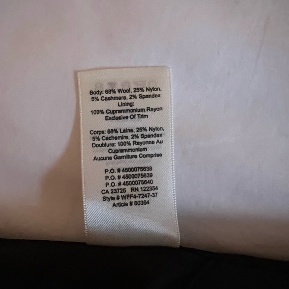 Aritzia Wool Mini Skirt, Heather Charcoal, Size 4 - Picture 7 of 9